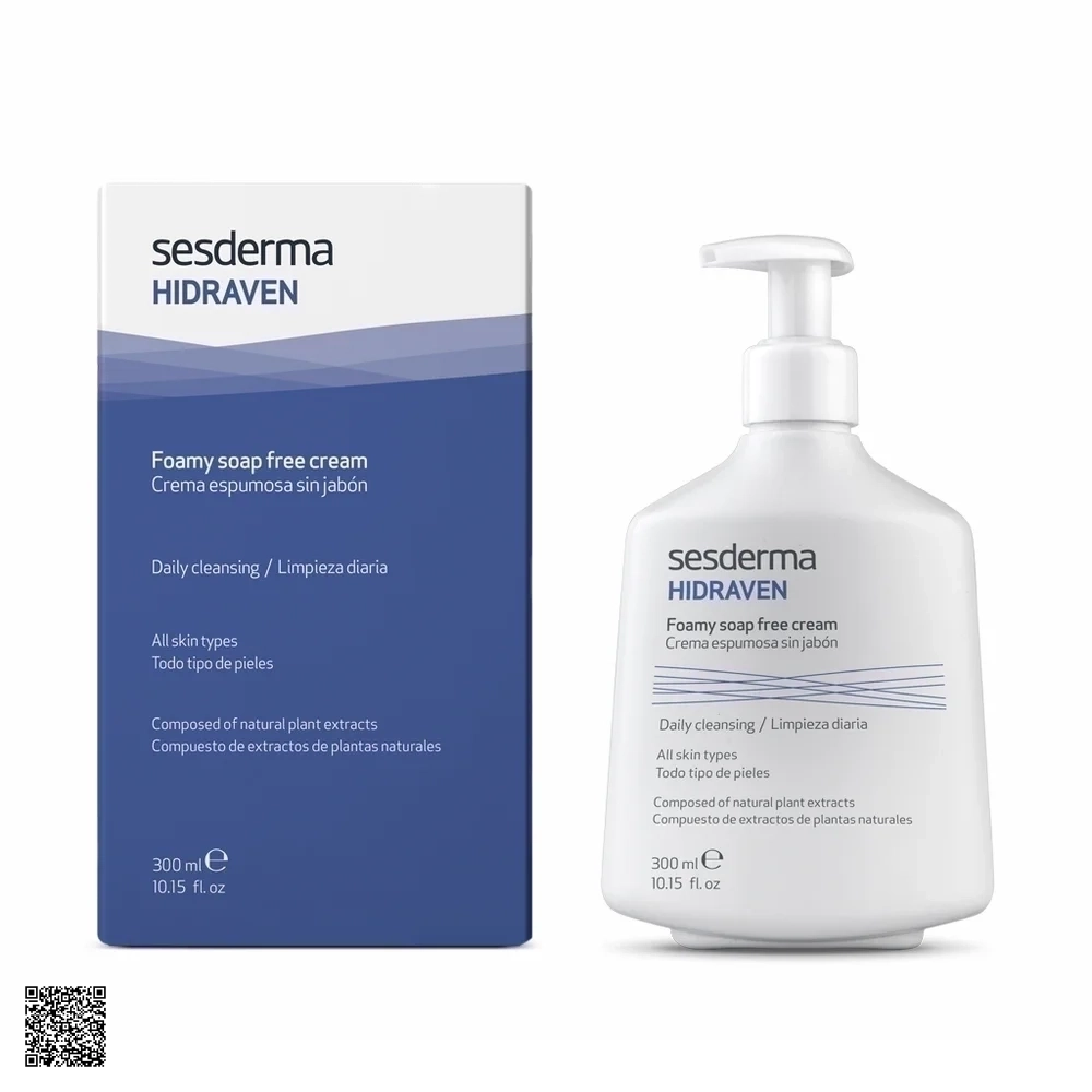 Sesderma Hidraven Foamy Soap Free Cream - Sữa Rửa Mặt Dưỡng Ẩm Không Chứa Xà Phòng