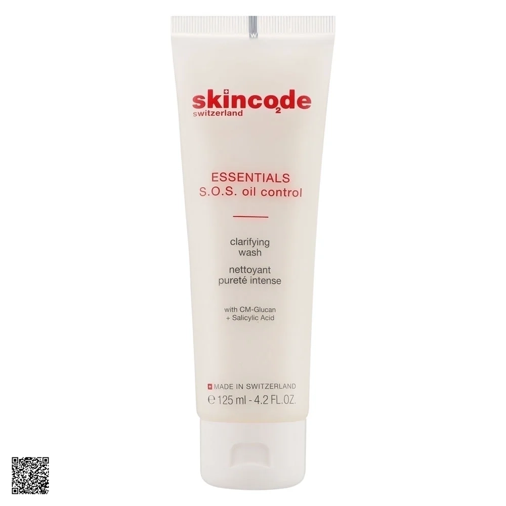 Skincode Essentials S.O.S Oil Control Clarifying Wash - Sữa Rửa Mặt Kiềm Dầu