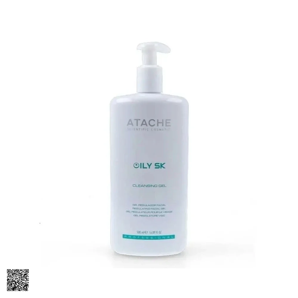 Atache Oily SK Cleansing Gel - Gel Rửa Mặt Cân Bằng Dầu Nhờn (500ml)