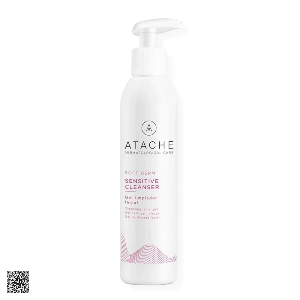 Atache Soft Derm Sensitive Cleanser - Gel Rửa Mặt Dịu Nhẹ Cho Da Nhạy Cảm (115ml)