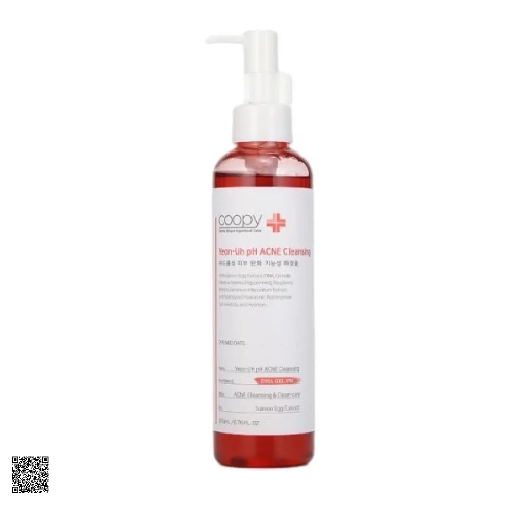 COOPY Yeon-Uh pH Acne Cleansing - Sữa Rửa Mặt Cá Hồi Cân Bằng pH, Sạch Mụn