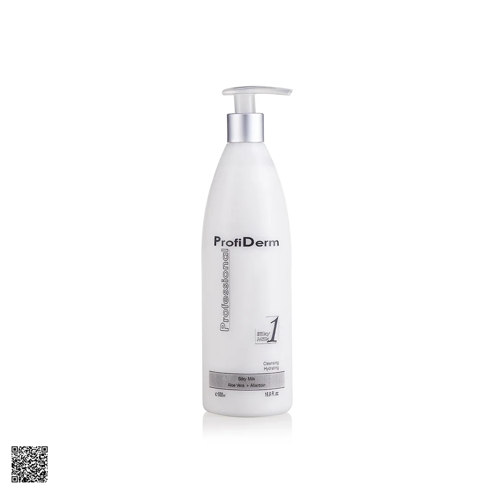 ProfiDerm Silky Milk Refreshing Cleansing Milk - Sữa Rửa Mặt Tẩy Trang (500ml)