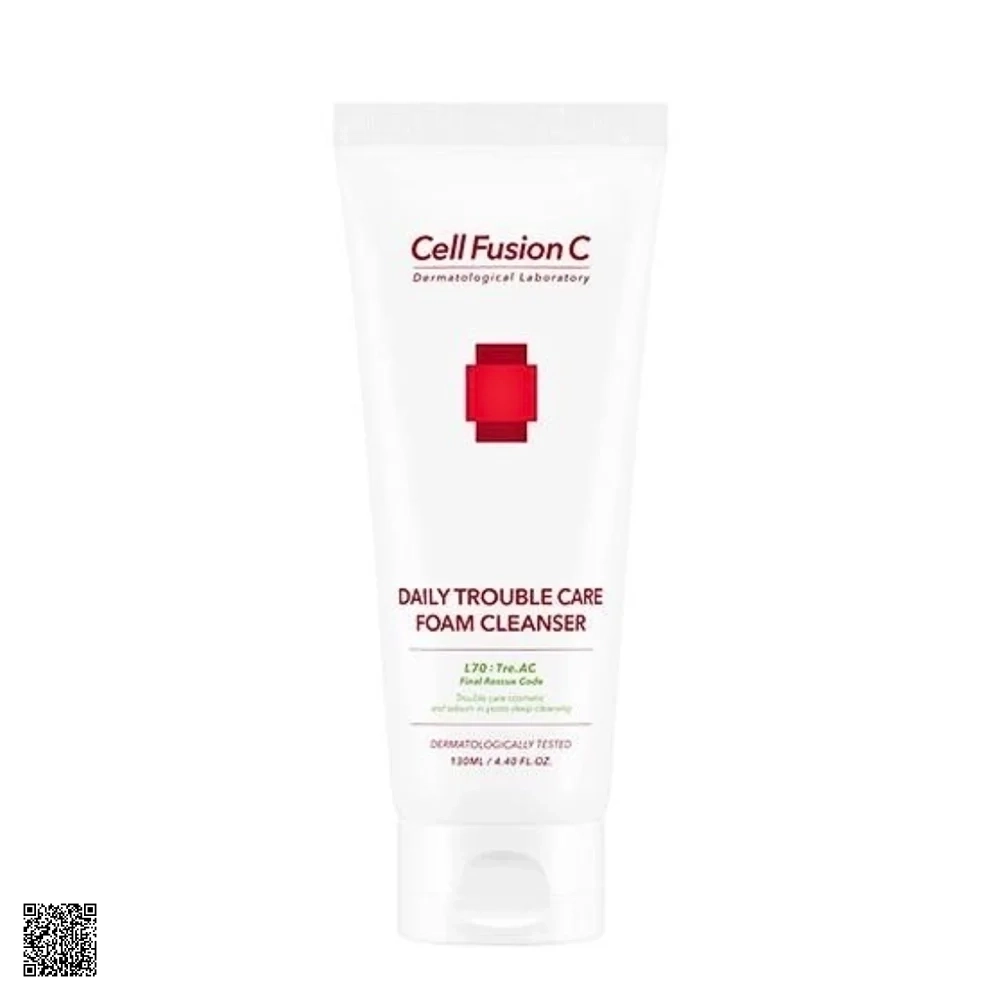 Cell Fusion C Daily Trouble Care Foam Cleanser - Sữa Rửa Mặt Kiềm Dầu Giảm Mụn