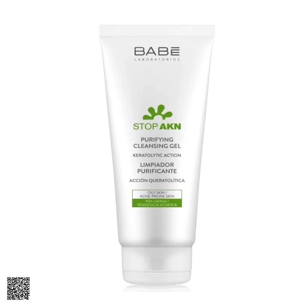 Babe Stop AKN Purifying Cleansing Gel - Sữa Rửa Mặt Cho Da Dầu Mụn