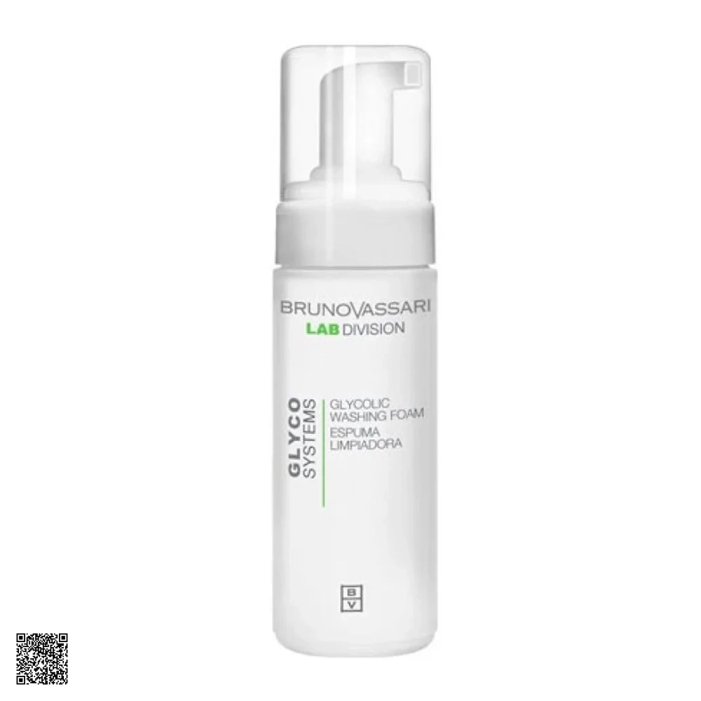 Bruno Vassari Glyco System Glycolic Washing Foam - Bọt Rửa Mặt Tái Tạo Da