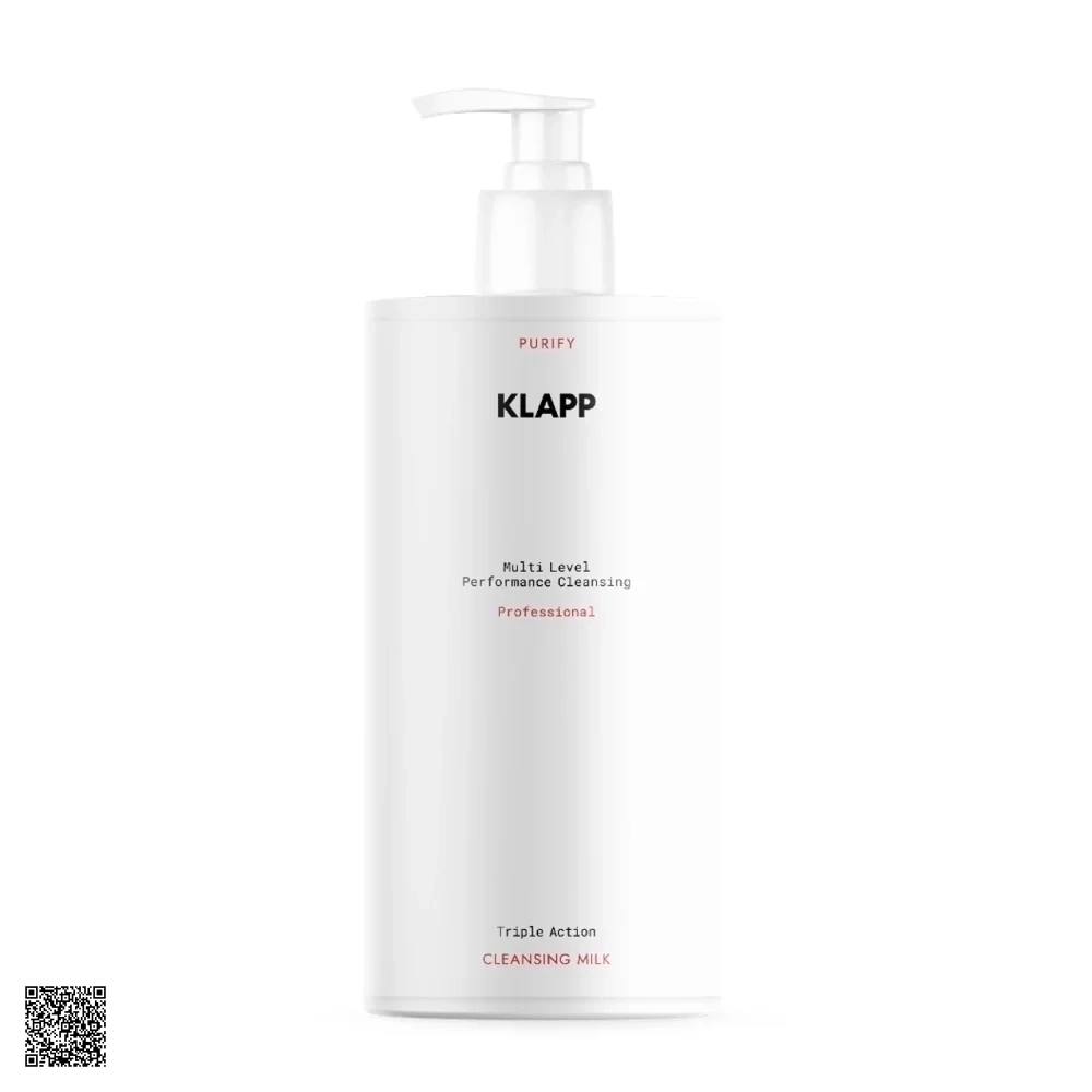 KLAPP Multi Level Performance Cleansing Milk - Sữa Rửa Mặt Dưỡng Ẩm, Làm Sạch Sâu (500ml)