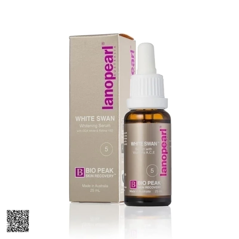 White Swan Whitening Serum Lanopearl Bio Peak - Serum Nhau Thai Cừu Dưỡng Trắng Da