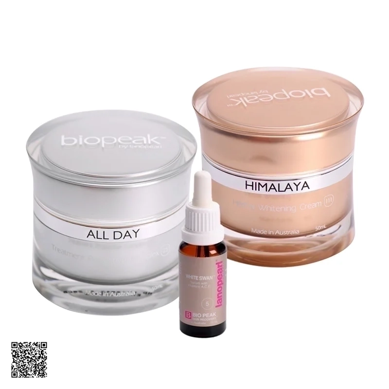 Lanopearl Himalaya Whitening Gift Set - Bộ Sản Phẩm Giảm Nám Và Dưỡng Trắng Da