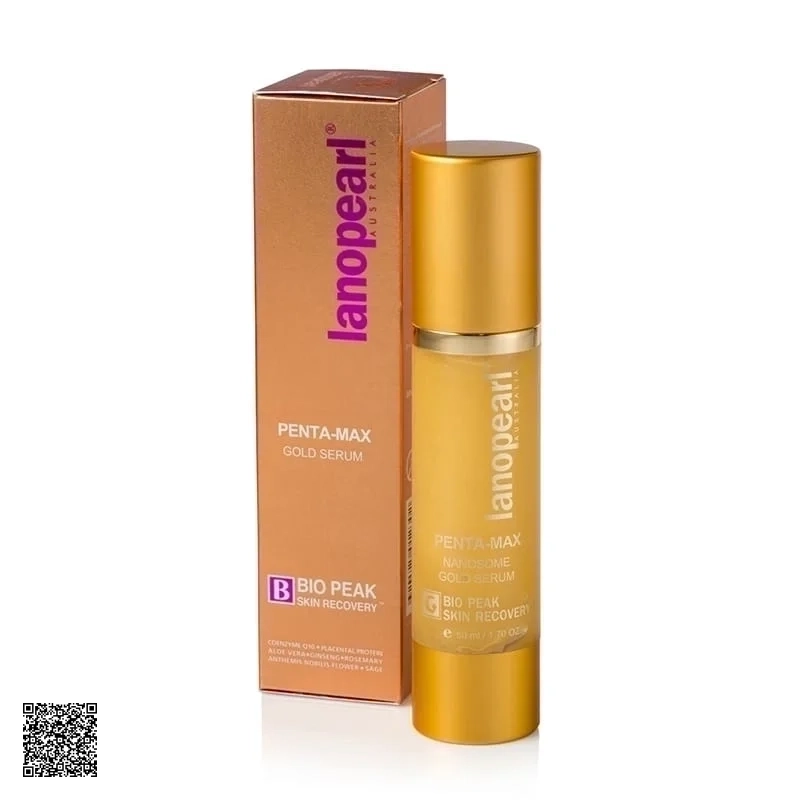 Penta Max Nanosome Gold Serum Lanopearl Bio Peak - Serum Chống Nhăn Nhau Thai Cừu Và Tinh Chất Vàng