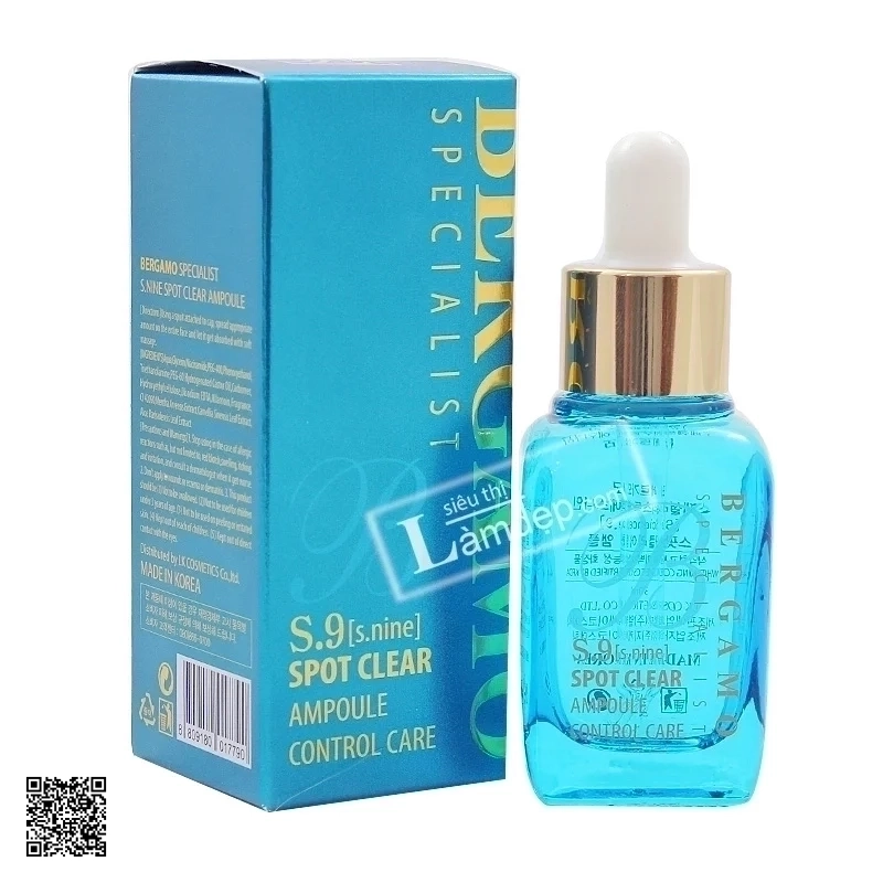 Huyết Thanh Đặc Trị Mụn Bergamo S.9 Spot Clear