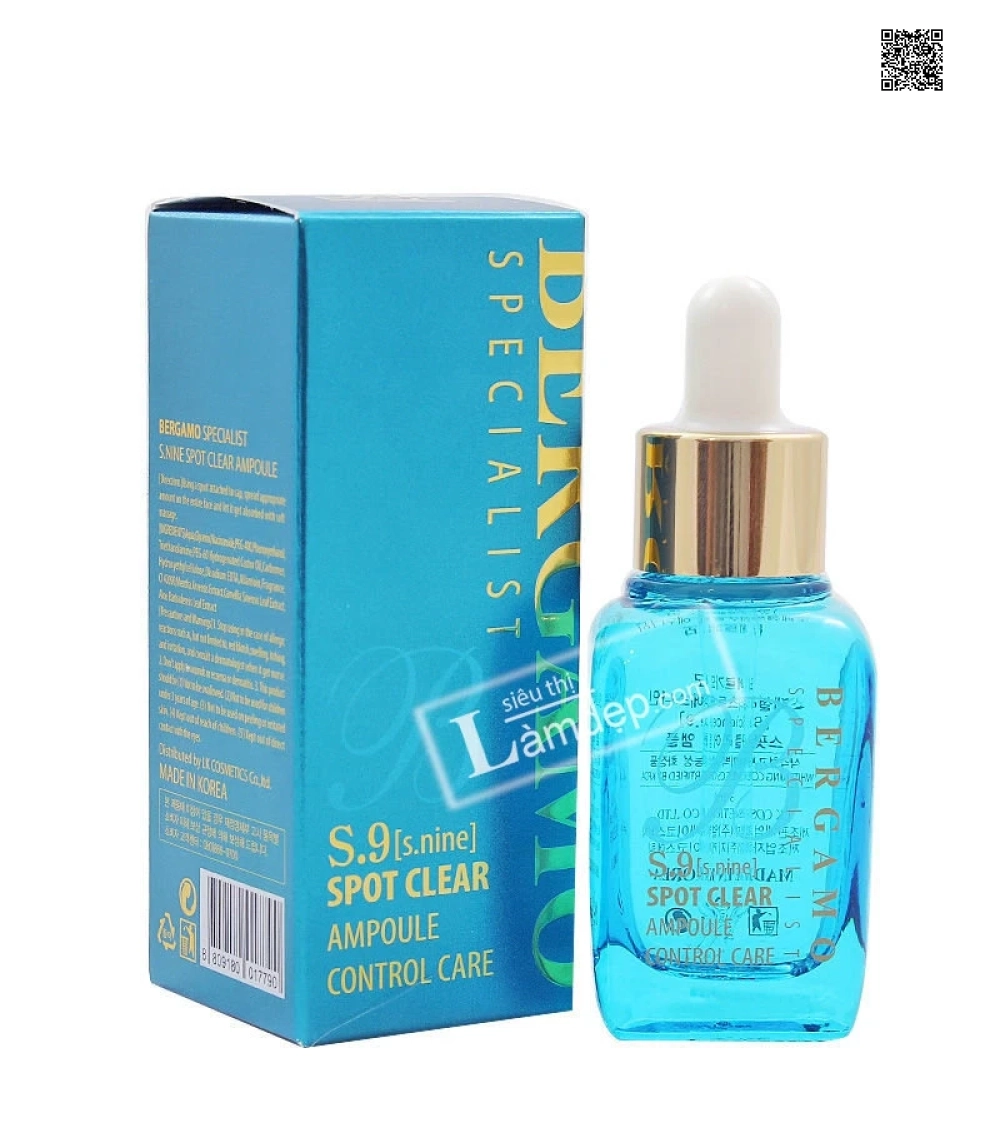Huyết Thanh Đặc Trị Mụn Bergamo S.9 Sot Clear