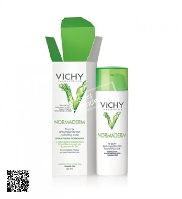 Kem Dưỡng Giúp Giảm Mụn, Giảm Bóng Dầu, Dưỡng Ẩm Vichy Normaderm 50ml