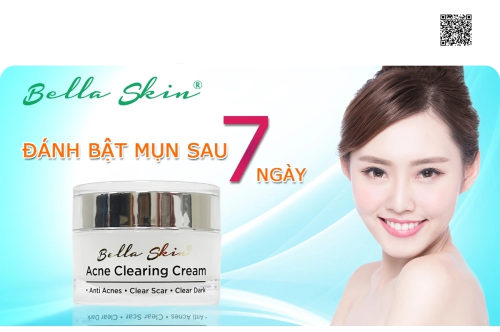 Kem Trị Mụn, Xoá Mờ Vết Thâm Do Mụn Acne Clearing Cream Bella Skin