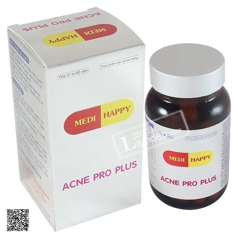 Acne Pro Plus Medi Happy - Thực Phẩm Hỗ Trợ Trị Mụn Làm Mờ Sẹo Thâm