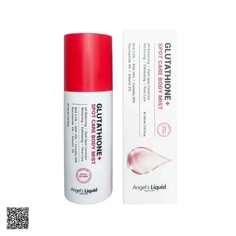 Angels Liquid Glutathione+ Centella Calming Body Mist - Xịt Hỗ Trợ Cải Thiện Mụn Lưng