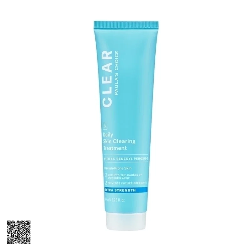 Kem Trị Mụn Chuyên Sâu Paula’s Choice Clear Extra Strength Daily Skin Clearing Treatment With 5% Benzoyl Peroxide