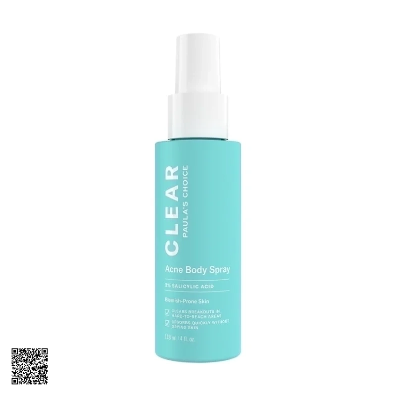Xịt Trị Mụn Cho Cơ Thể Paula’s Choice Clear Acne Body Spray