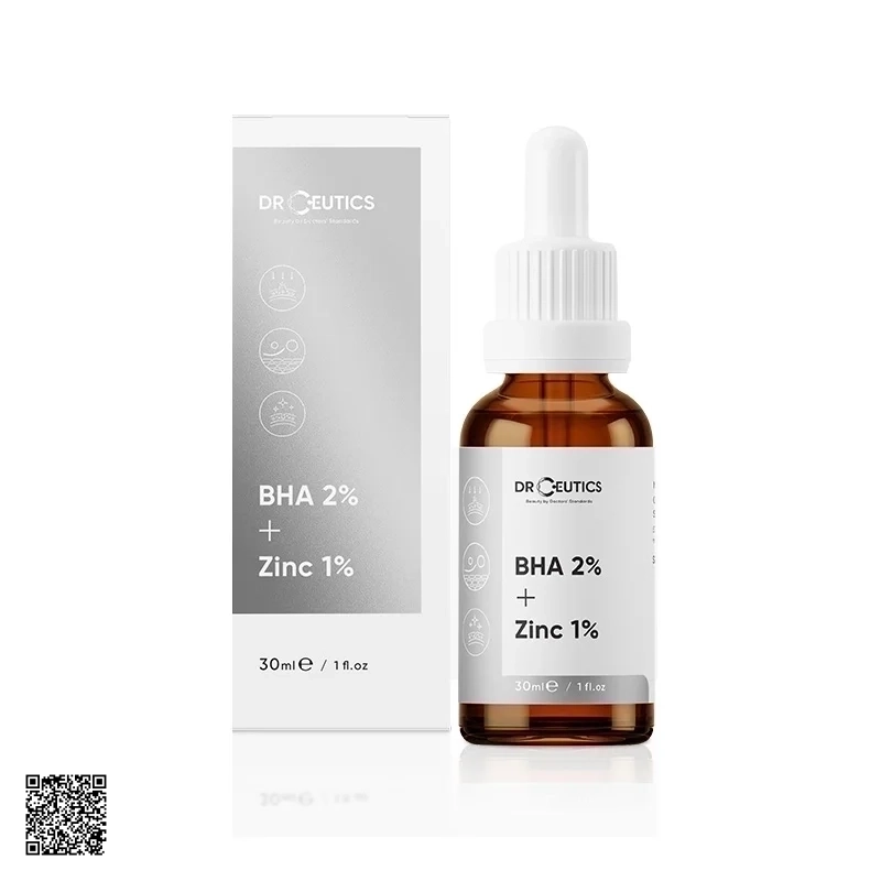 Tinh Chất Giảm Mụn, Giảm Sưng Mụn DrCeutics BHA 2% + Zinc 1% (30ml)