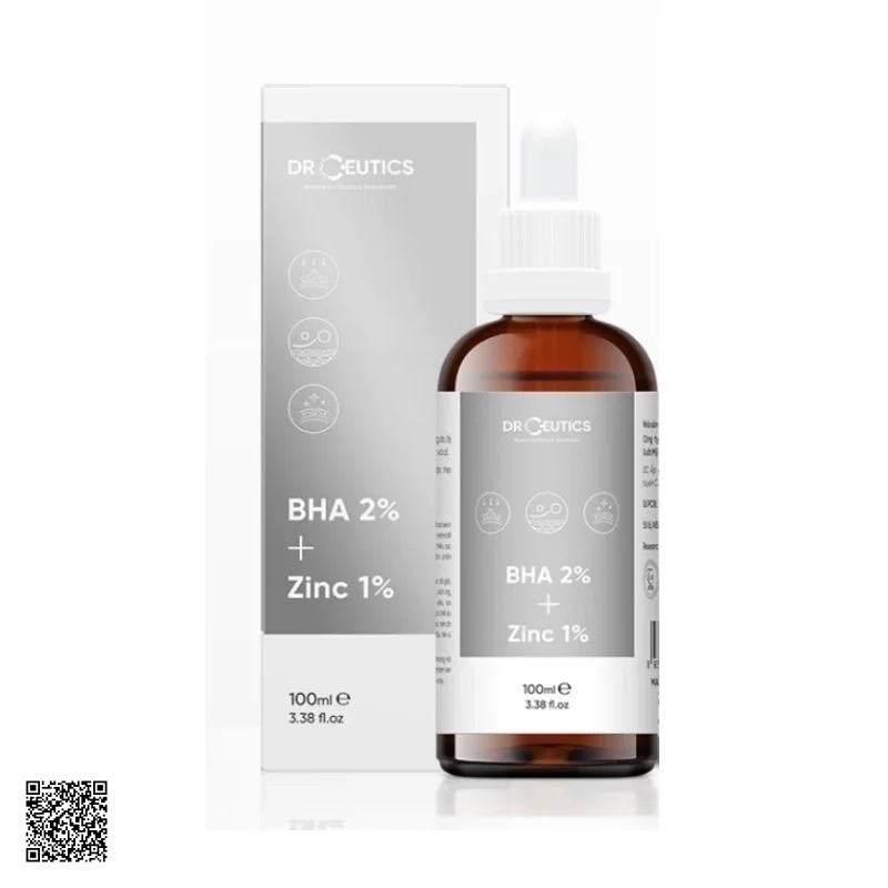 Tinh Chất Giảm Mụn, Giảm Sưng Mụn DrCeutics BHA 2% + Zinc 1% (100ml)