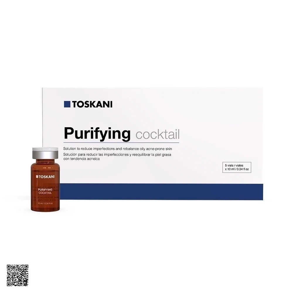 Toskani Purifying Cocktail - Tinh Chất Khô Mụn, Đào Thải Bã Nhờn (5 Lọ x 10ml)