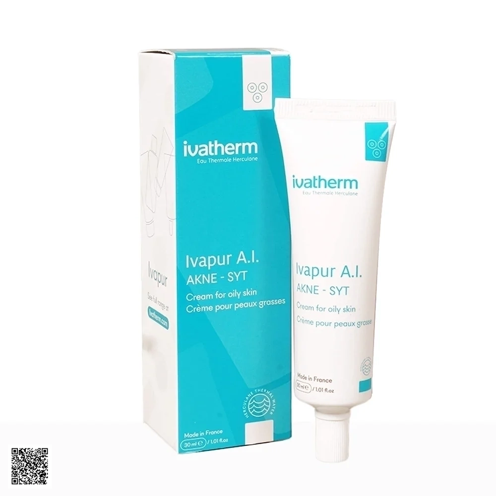 Ivatherm Ivapur A.I Akne - SYT - Kem Chuyên Sâu Cho Da Mụn Sưng Viêm