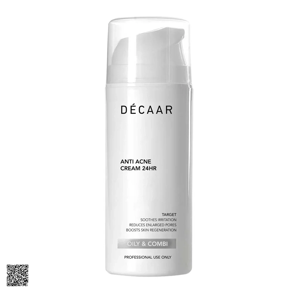 Décaar Anti Acne Cream 24HR - Kem Giảm Mụn, Giảm Nhờn 24H (100ml)