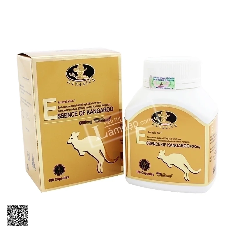 Viên Uống Tăng Cường Sinh Lý Essence Of Kangaroo Auhealth (6000mg x 180 Viên)