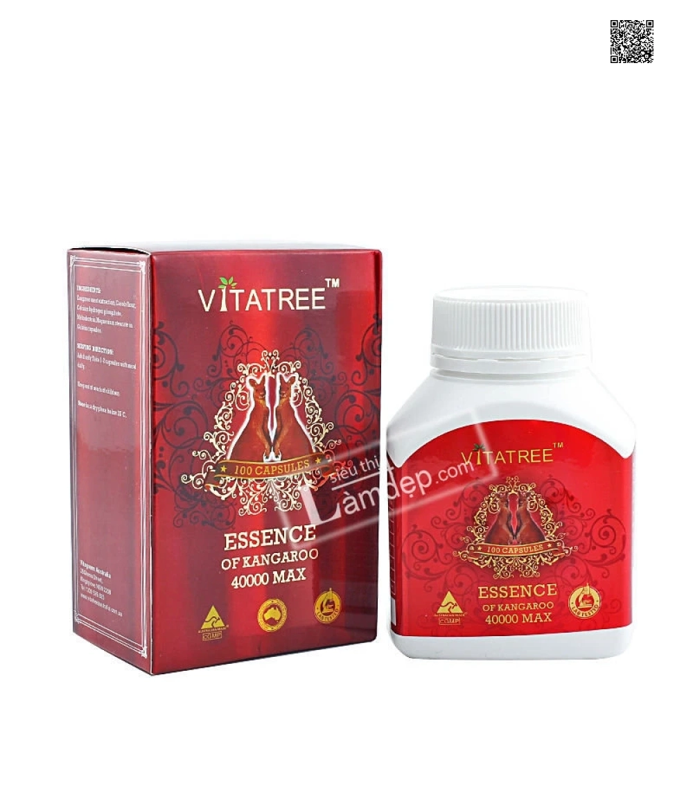 Viên Uống Tăng Cường Sinh Lý Vitatree Essence Of Kangaroo 40000 Max