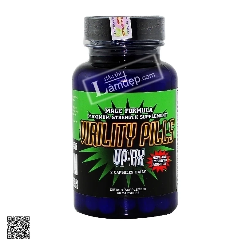 VIRILITY PILLS VP-RX - Thực Phẩm Tăng Cường Sinh Lý Nam