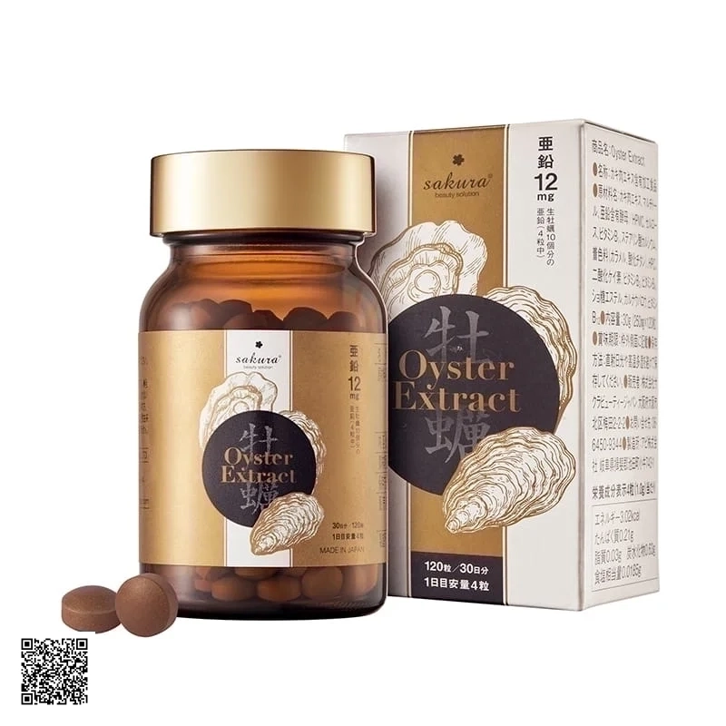 Viên Uống Tăng Cường Sinh Lý Tinh Chất Hàu Tươi SAKURA OYSTER EXTRACT