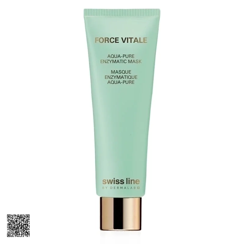 Swissline Force Vitale Aqua-Pure Enzymatic Mask - Mặt Nạ Đất Sét Trắng Làm Sạch Và Phục Hồi Da