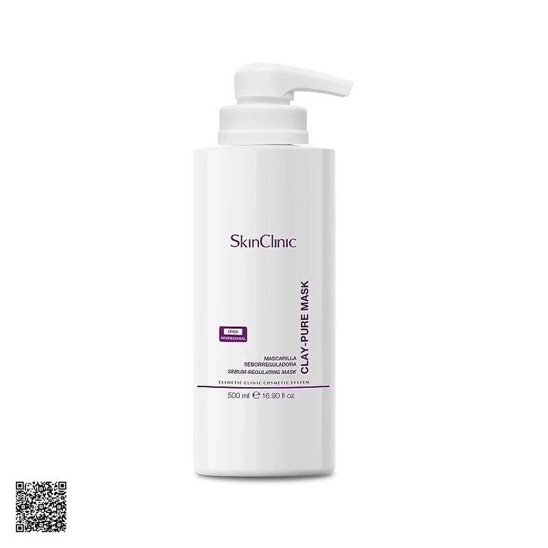 SkinClinic Clay-Pure Mask - Mặt Nạ Đất Sét Điều Tiết Bã Nhờn Cho Da Hỗn Hợp Dầu, Da Mụn (500ml)