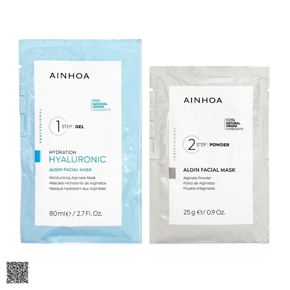 AINHOA Hyaluronic Moisturising Alginate + Powder + Algin Facial Mask - Mặt Nạ Tảo Dưỡng Ẩm, Chống Lão Hóa