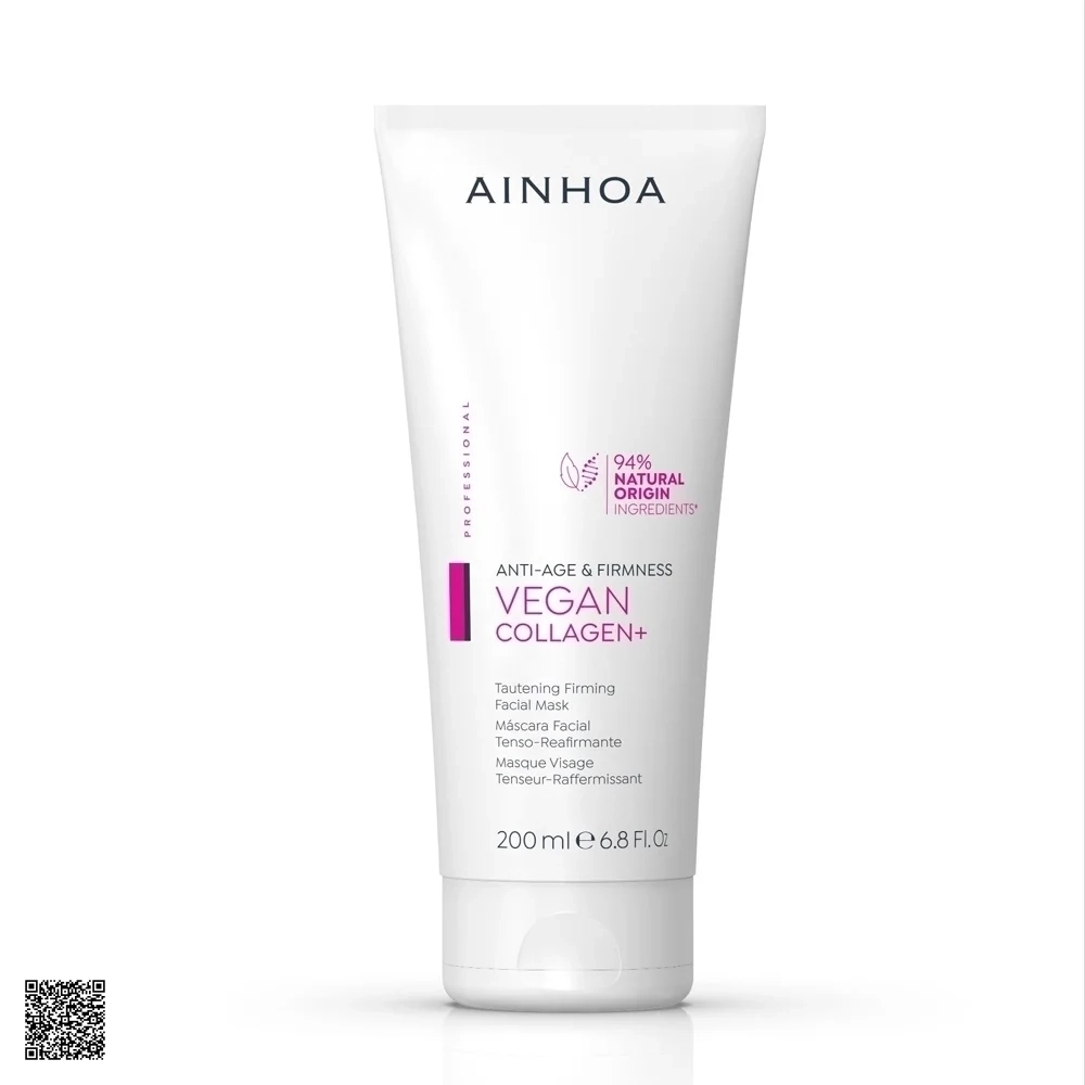 AINHOA Vegan Collagen+ Tautening Firming Facial Mask - Mặt Nạ Săn Chắc Da, Chống Lão Hóa