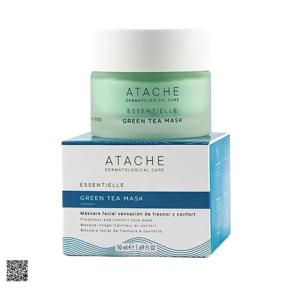 Atache Essentielle Green Tea Mask - Mặt Nạ Trà Xanh Chống Lão Hóa (50ml)