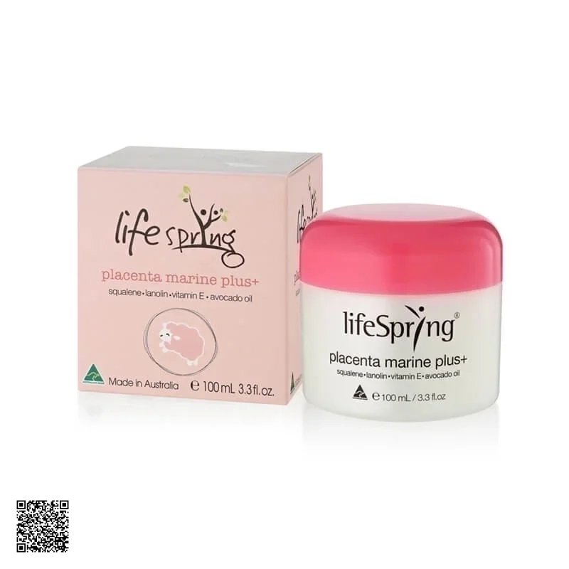 LifeSpring Placenta Marine Plus +RRP - Kem Nhau Thai Cừu Dưỡng Da (100ml)