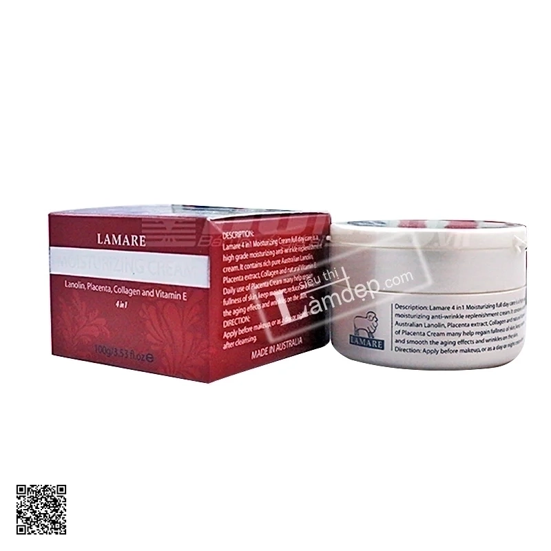 Kem Trắng Da Nhau Thai Cừu Úc Lamare Cream 100g