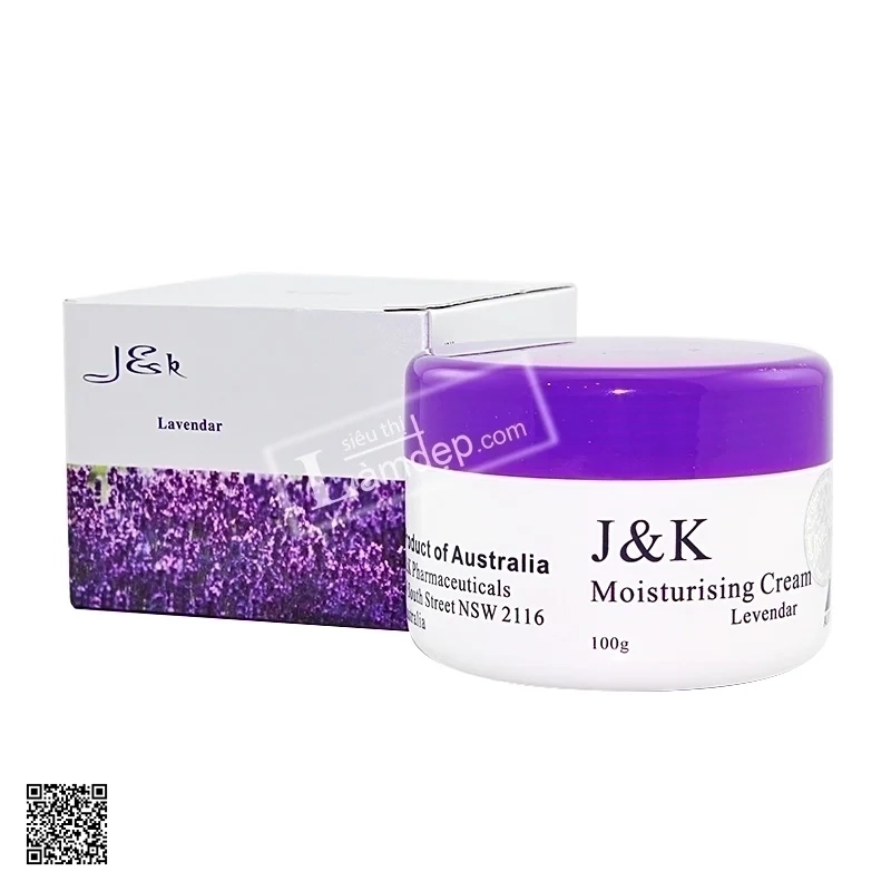 Kem Trắng Da, Chống Nhăn J&K Moisturising Lavender 100g