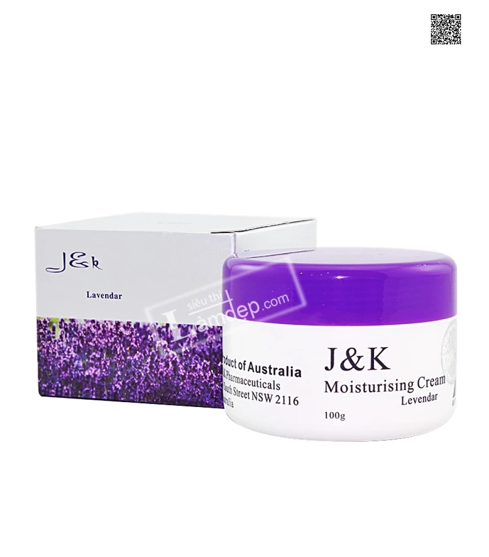 Kem Trắng Da, Chống Nhăn J&K Moisturising Lavender 100g