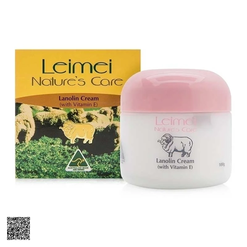 Kem Dưỡng Trắng Da Tinh Chất Mỡ Cừu Và Vitamin E Natures Care Leimei Lanolin Cream With Vitamin E 100g