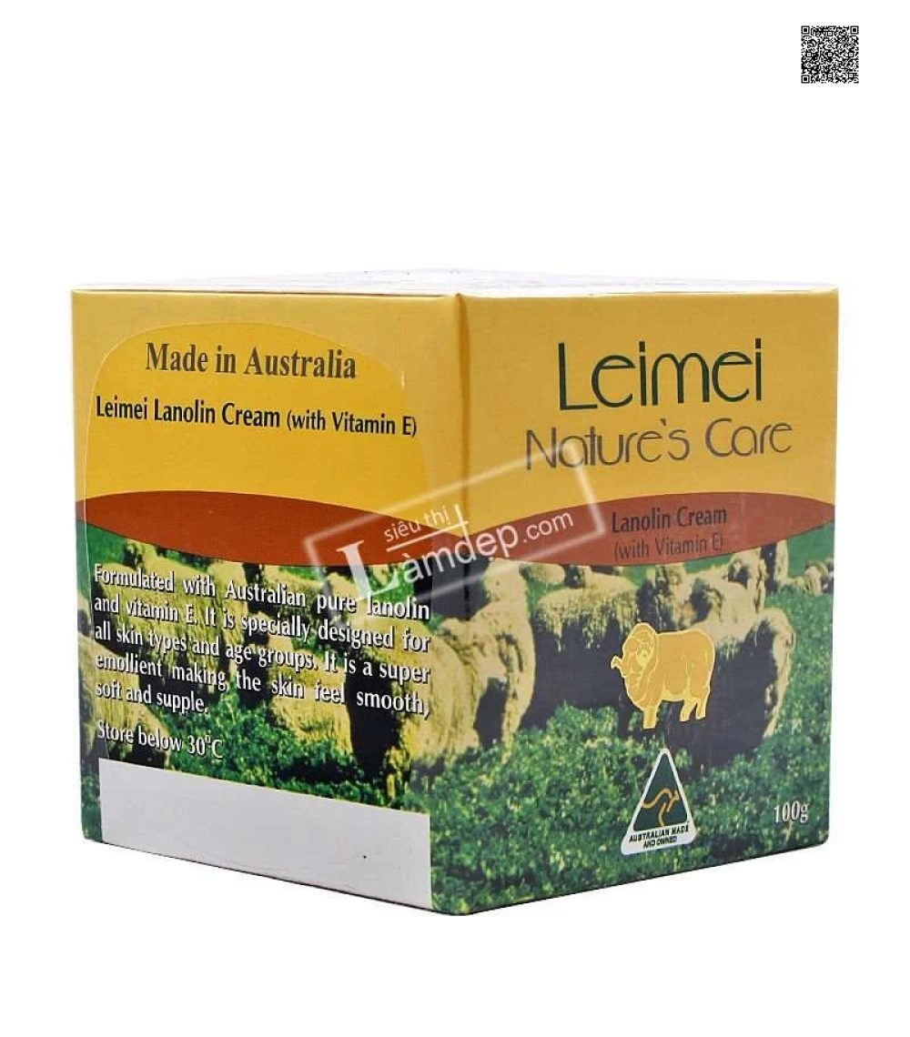 Kem Dưỡng Trắng Da Tinh Chất Mỡ Cừu Và Vitamin E – Natures Care Leimei