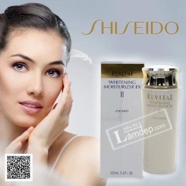 Sữa Dưỡng Ẩm Làm Trắng Da Cho Da Thường Và Da Khô Shiseido Revital Whitening Moisturizer EX
