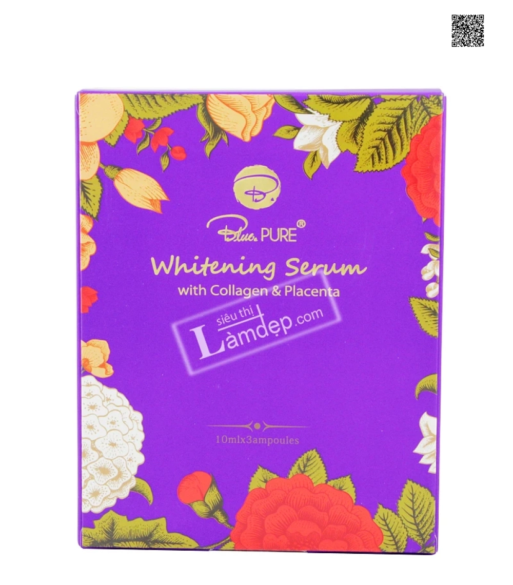 Serum Dưỡng Trắng, Tái Tạo Da Blue Pure Whitening (Tinh Chất Nhau Thai Cừu Kết Hợp Collagen)