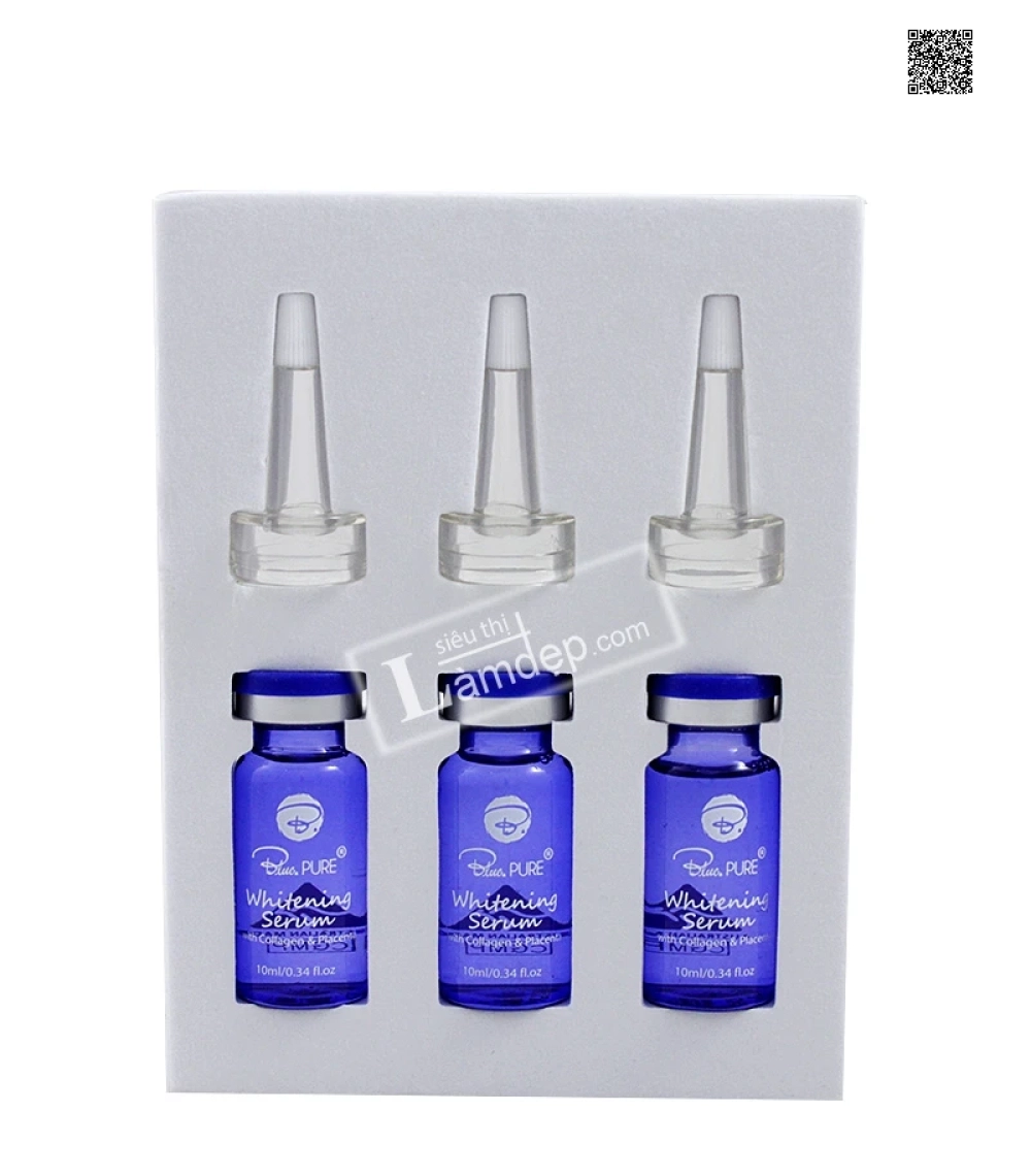 Serum Dưỡng Trắng, Tái Tạo Da Blue Pure Whitening (Tinh Chất Nhau Thai Cừu Kết Hợp Collagen)