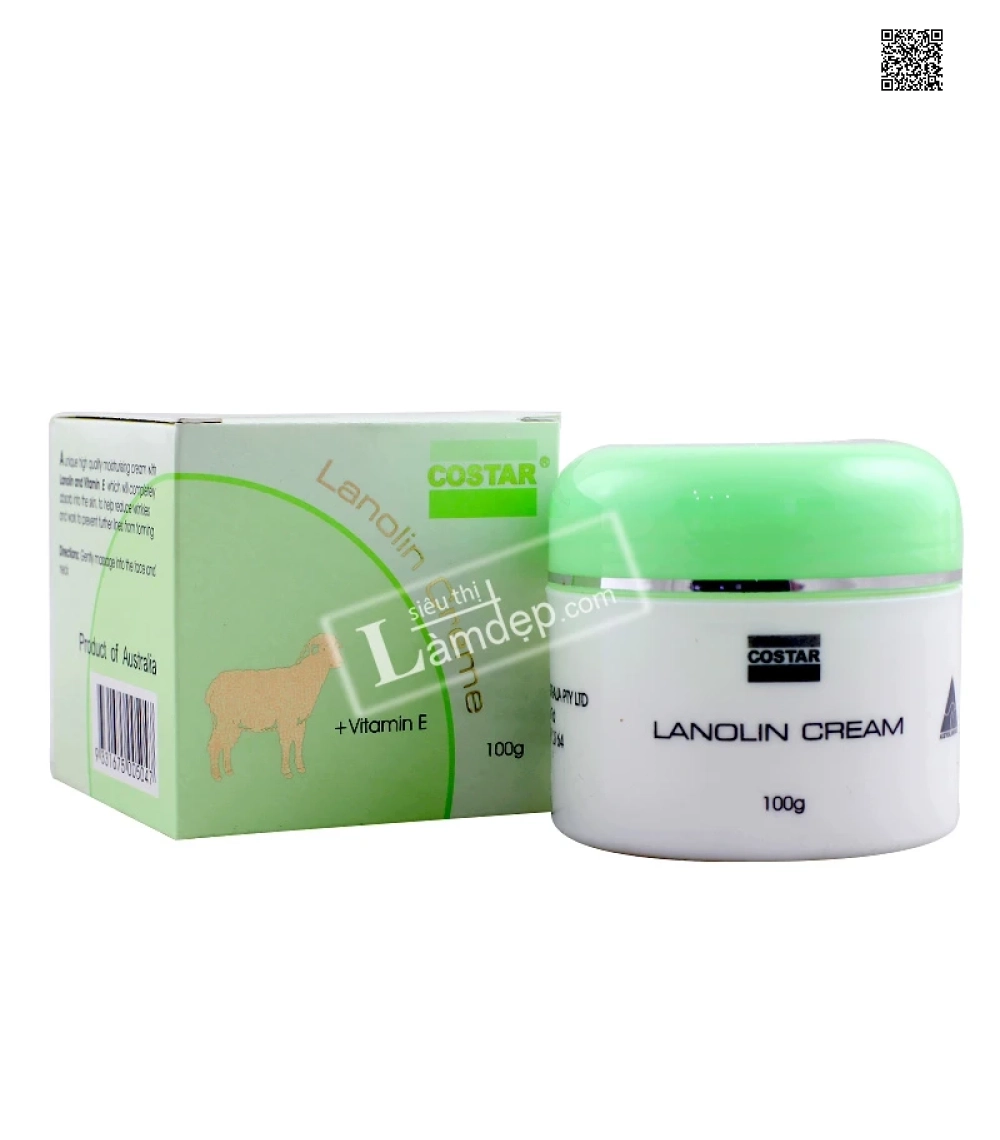 Kem mỡ cừu Lanolin Cream Costar 100gr