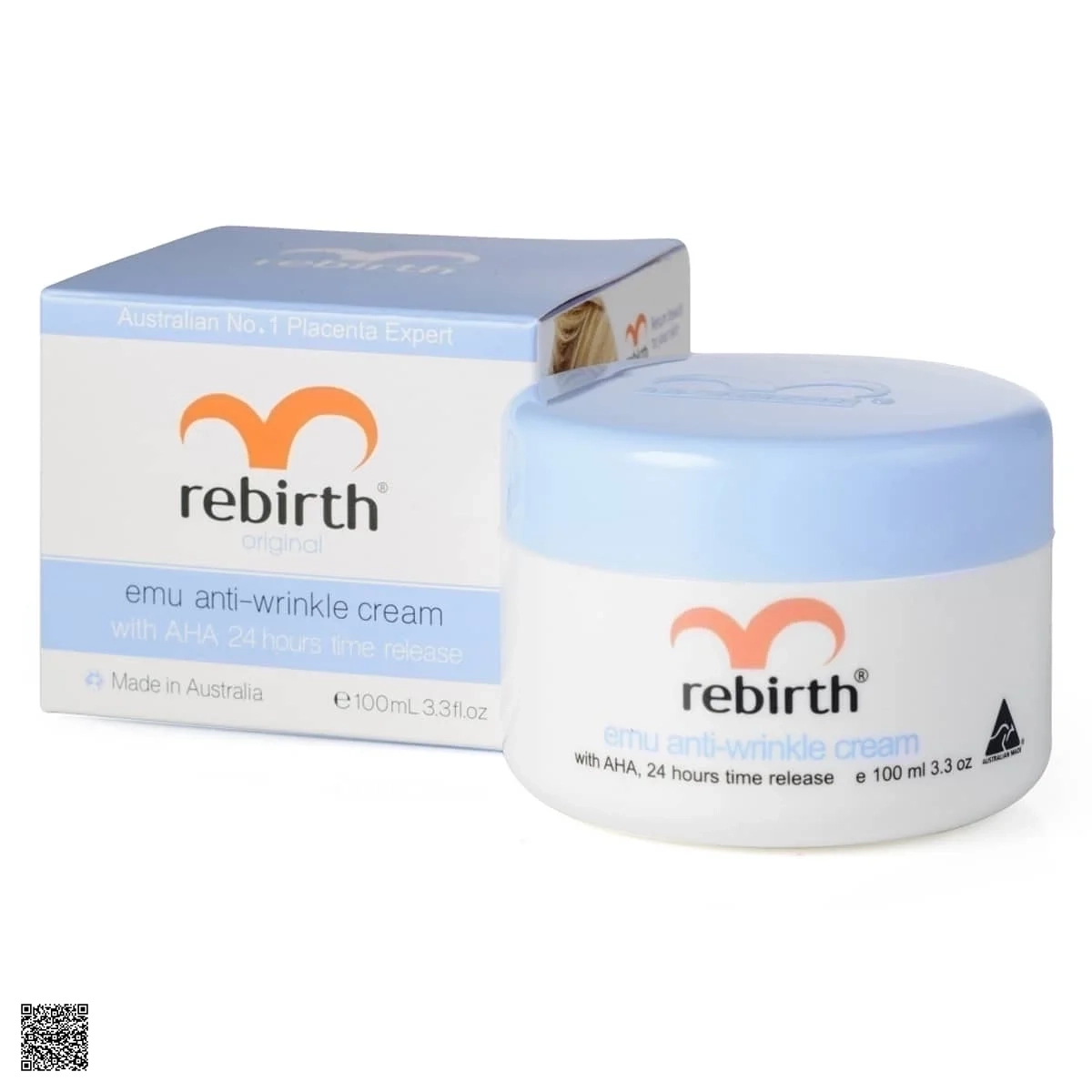 Kem Làm Trắng Da Tinh Dầu Đà Điểu Và AHA Trái Cây Rebirth Original Emu Anti Wrinkle Cream