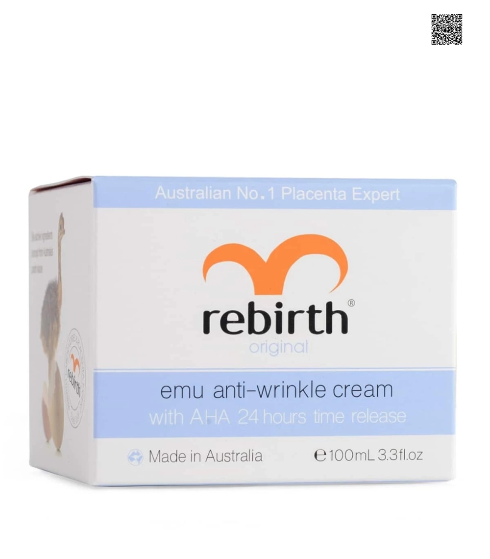 Kem Làm Trắng Và Trẻ Hóa Da Ban Đêm Tinh Dầu Đà Điểu Và AHA Trái Cây Emu Anti - Wrinkle Cream Rebirth