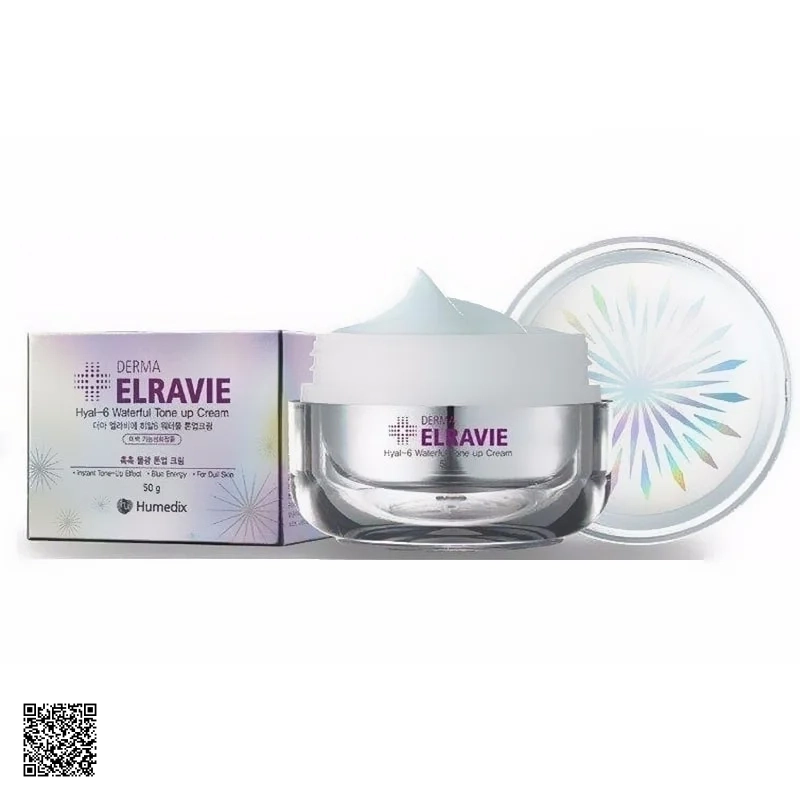 Kem Dưỡng Trắng Trị Nám Da Elravie Hyal–6 Waterful Tone Up Cream
