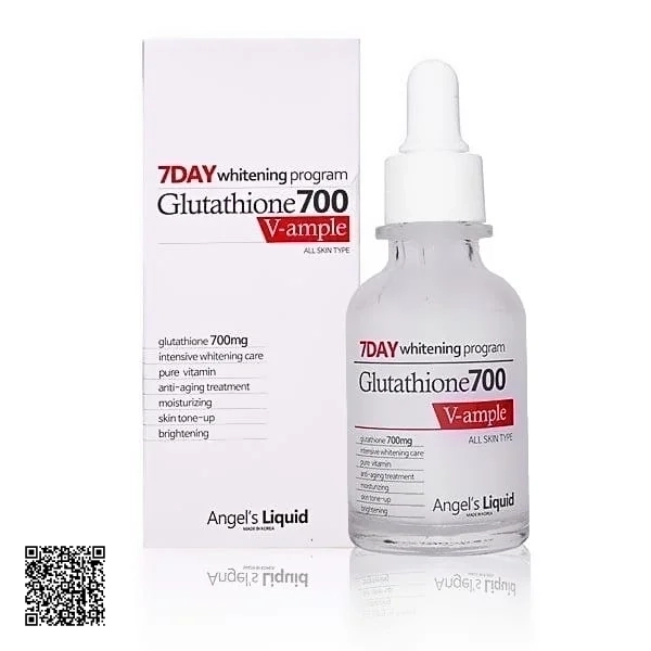 Angels Liquid 7 Day Whitening Program Glutathione 700 V-Ample - Huyết Thanh Dưỡng Trắng Da
