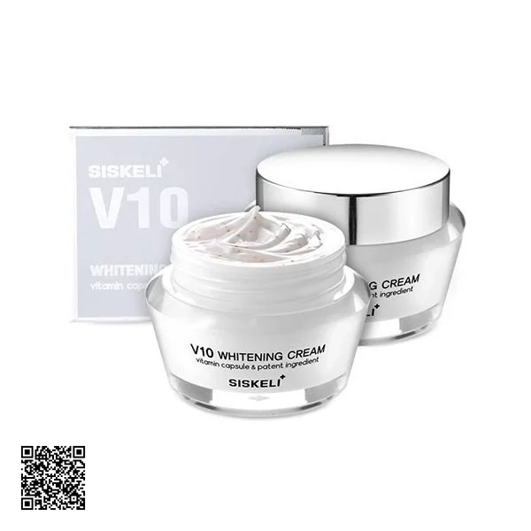 Kem Dưỡng Trắng Cao Cấp Siskeli V10 Whitening Cream